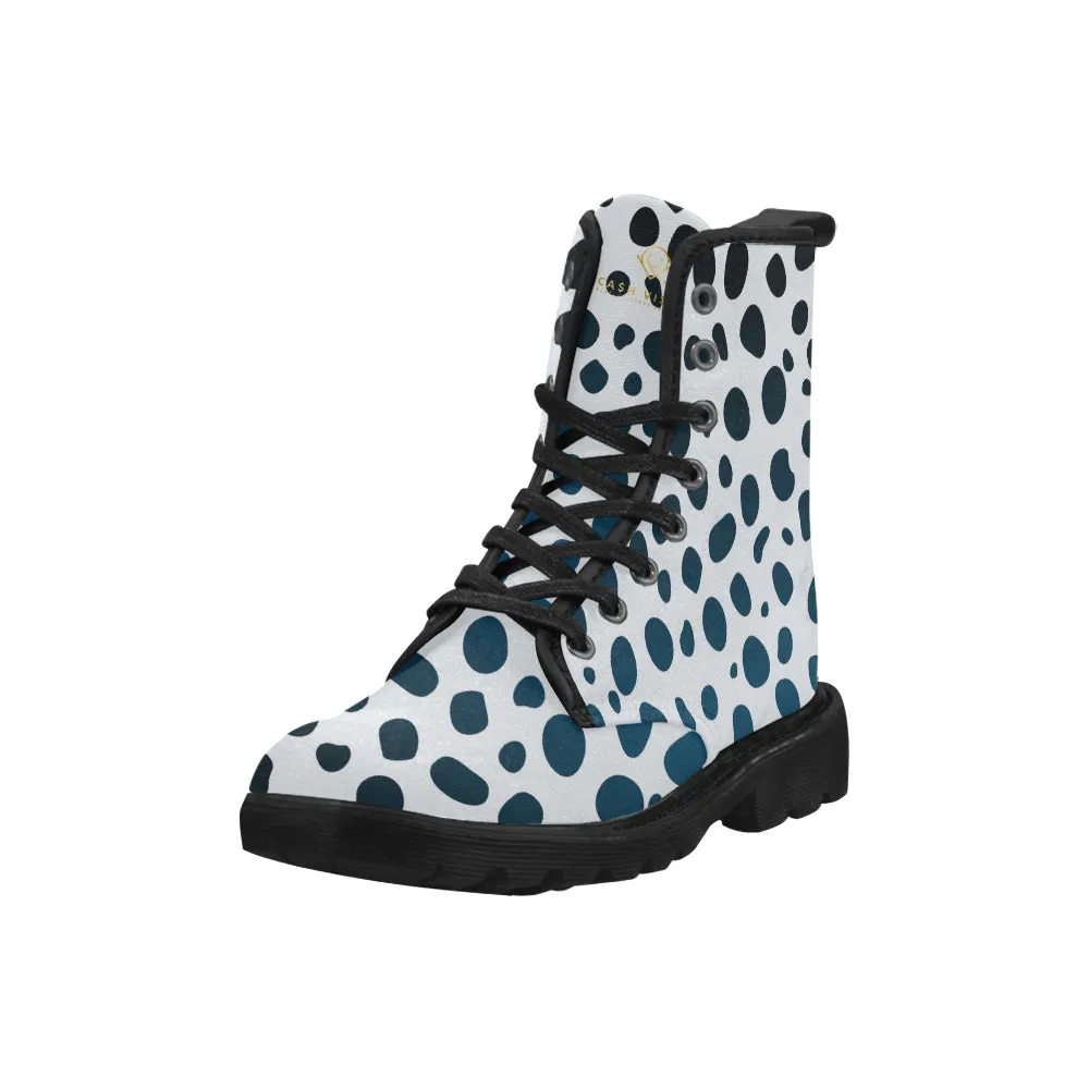 Cash Vision Leopard Martin Boots - White