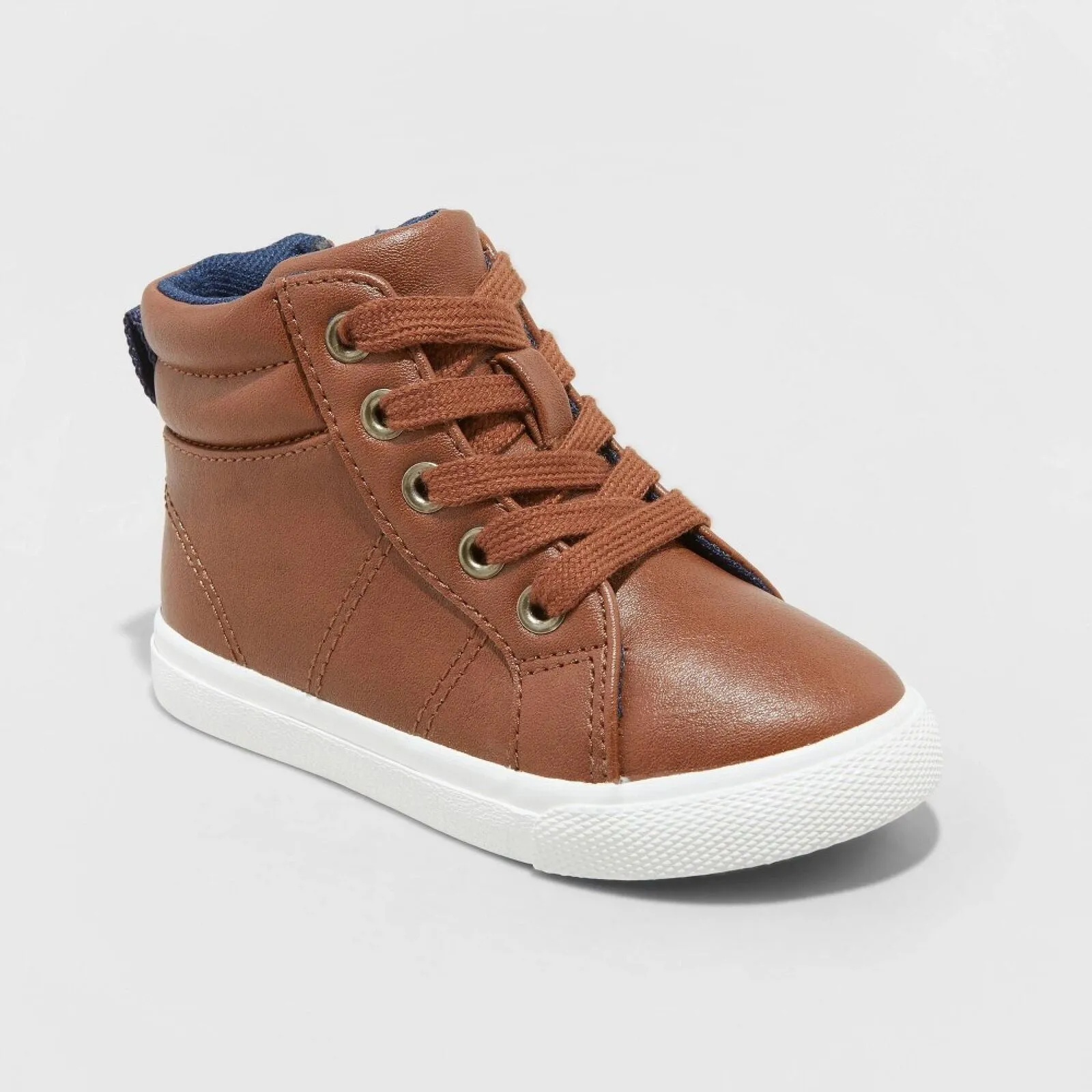 Cat & Jack Toddler Boys Mateo High Top Sneakers 87832597 Cognac Brown 10T