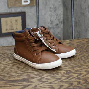 Cat & Jack Toddler Boys Mateo High Top Sneakers 87832597 Cognac Brown 10T