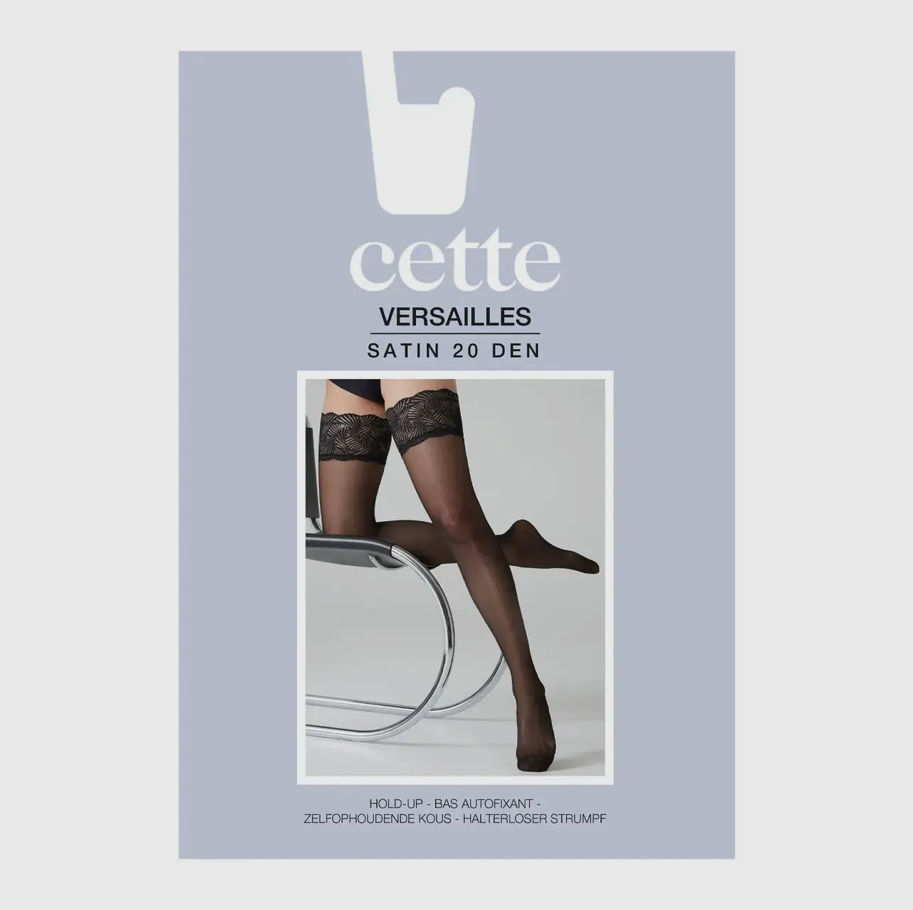 CETTE SHEER HOLD UPS SIZES UP TO 4XL - BLACK
