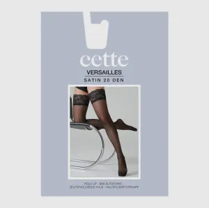 CETTE SHEER HOLD UPS SIZES UP TO 4XL - BLACK