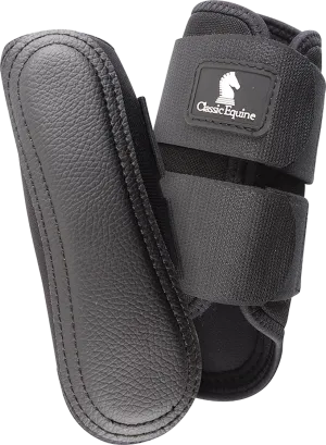 Classic Equine AirWave Classic Splint Boots-Black Front