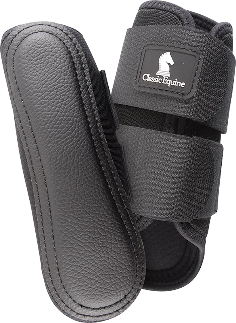 Classic Equine AirWave Classic Splint Boots-Black Front
