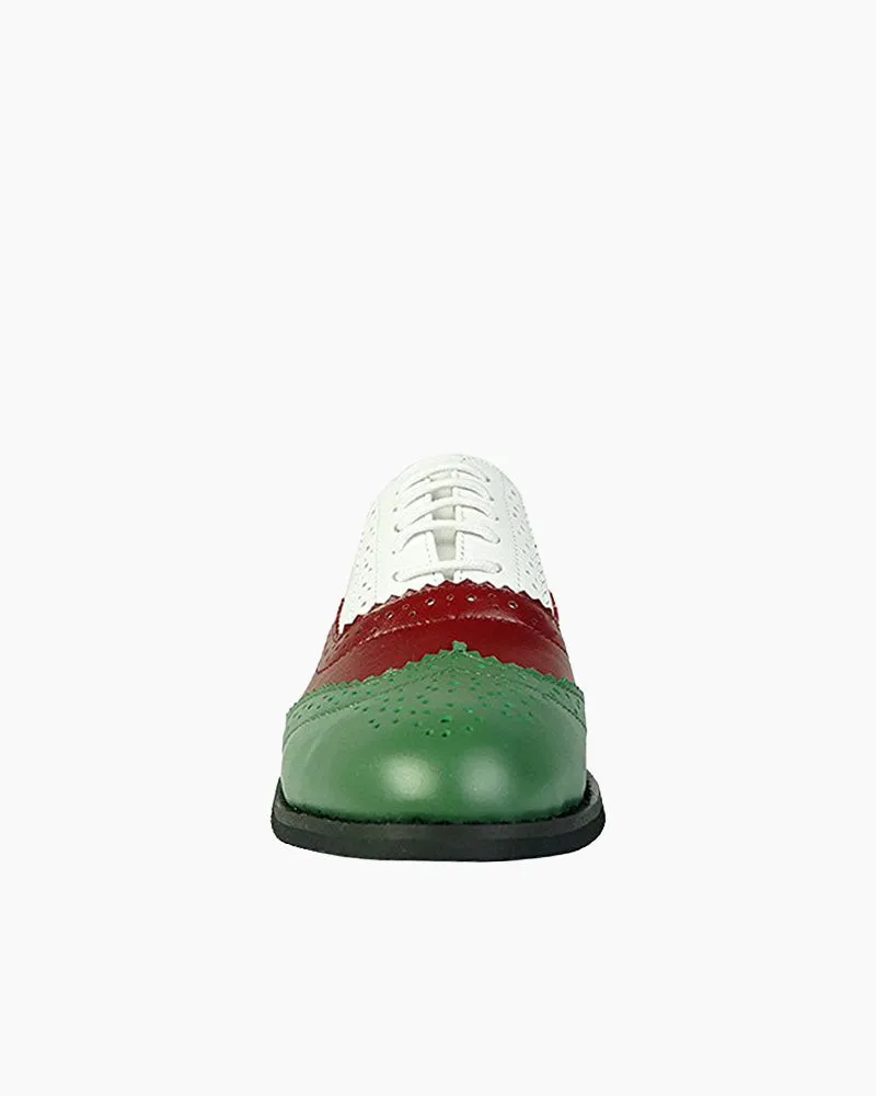 Classical Leather Wing-up Brogues Flat Lace-up Oxford Shoes