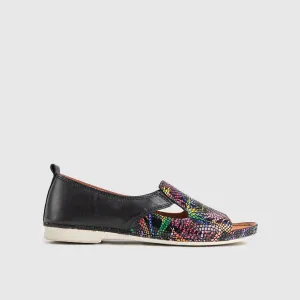 Comfort Leather Casuals 1094 Black Multi