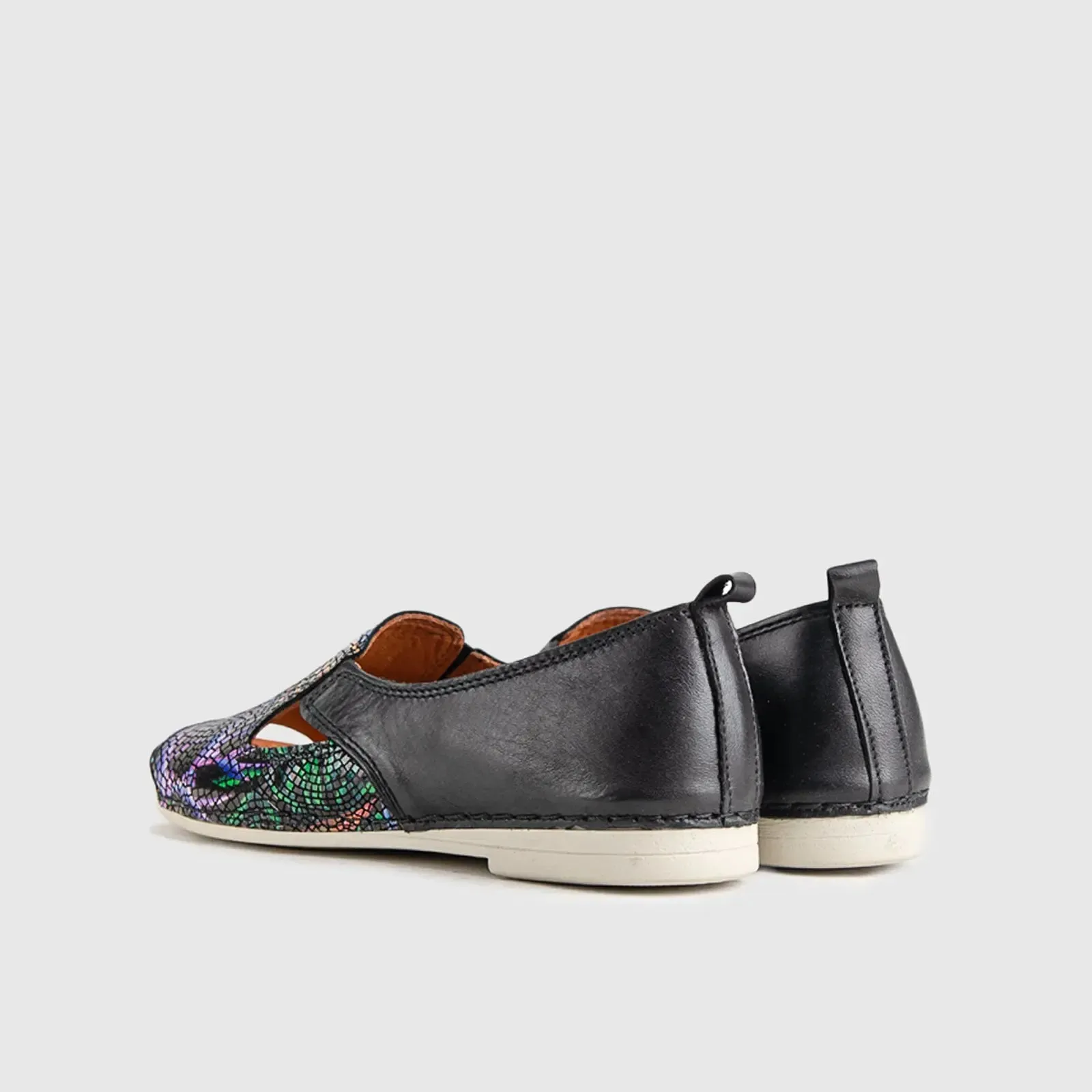 Comfort Leather Casuals 1094 Black Multi