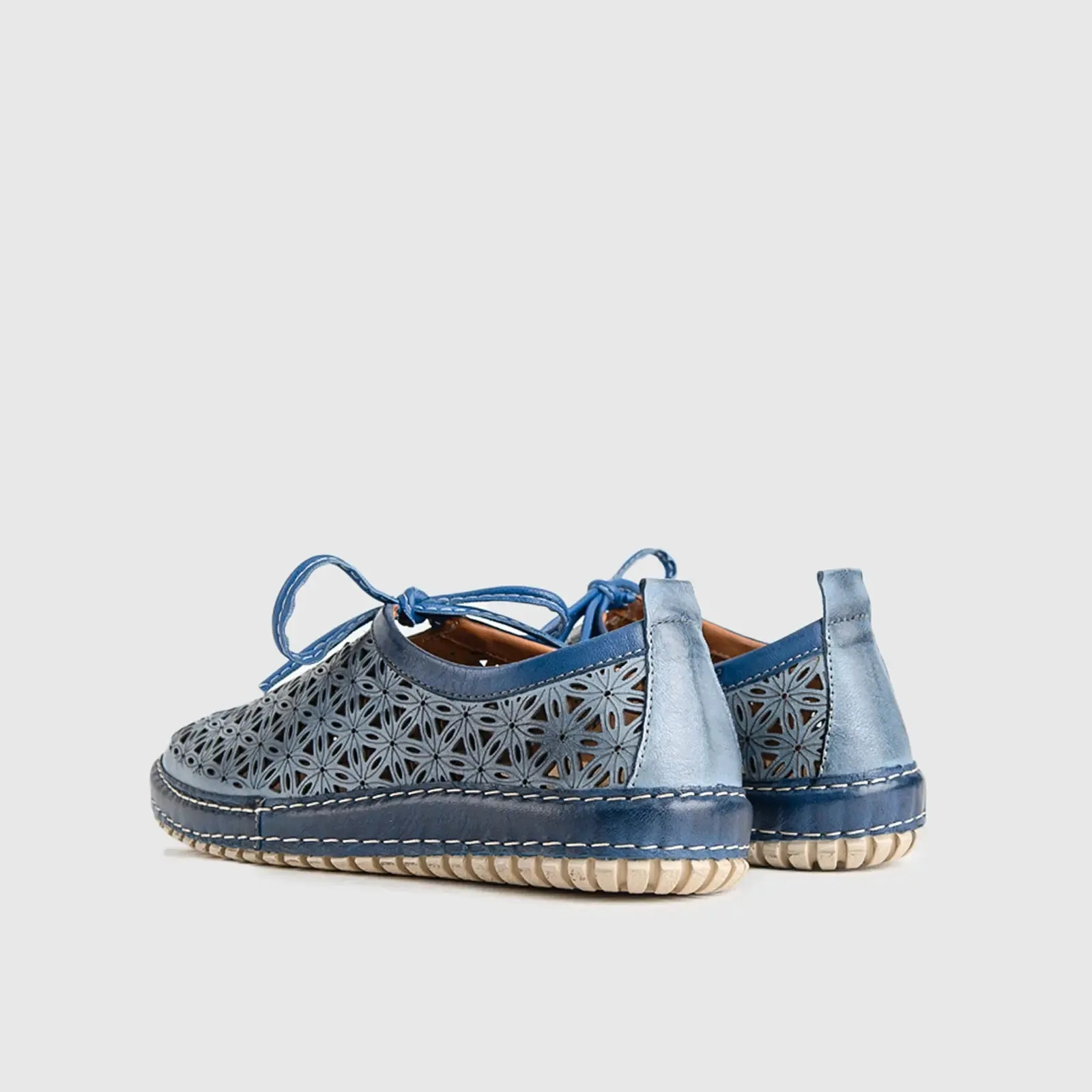 Comfort Leather Casuals 6443 Navy