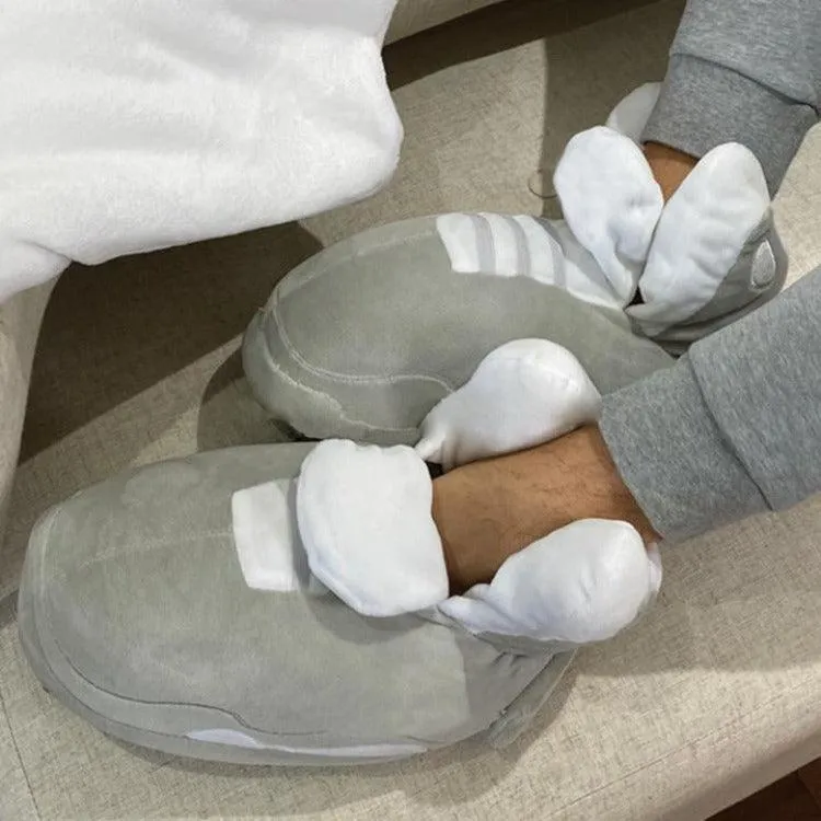 Comfortable Plush Sneaker Slippers – Cozy and Trendy Comfort