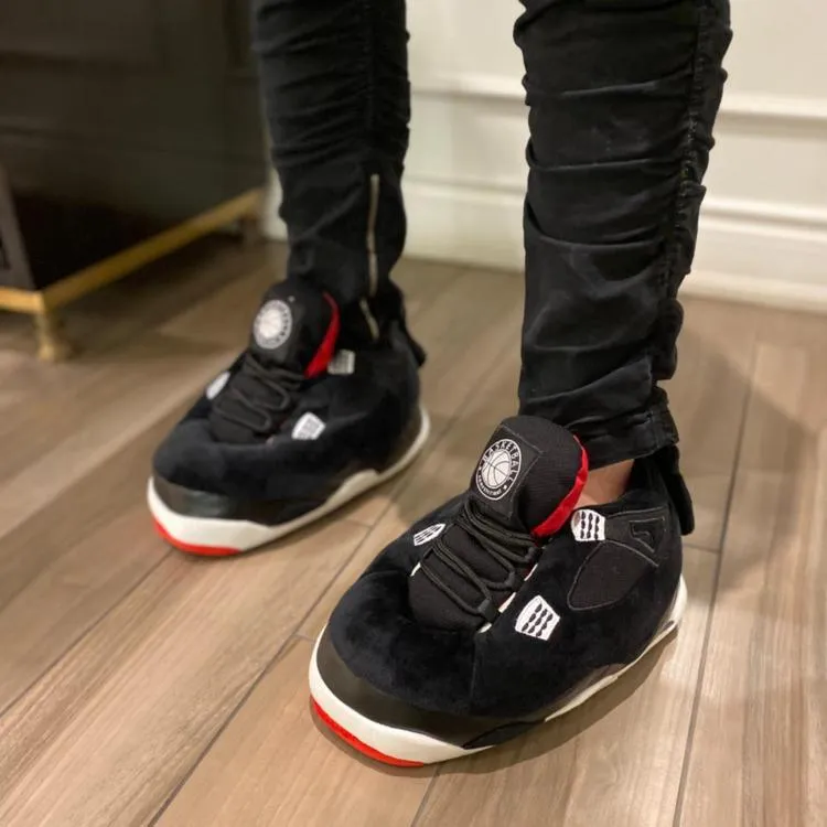 Comfortable Plush Sneaker Slippers – Cozy and Trendy Comfort