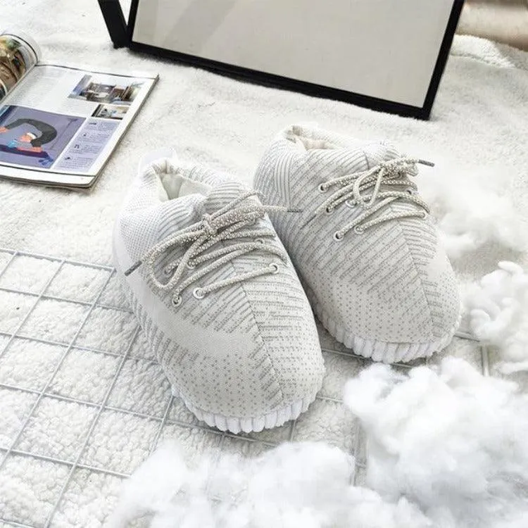Comfortable Plush Sneaker Slippers – Cozy and Trendy Comfort