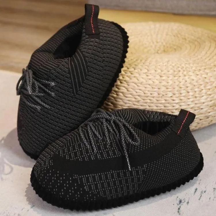 Comfortable Plush Sneaker Slippers – Cozy and Trendy Comfort
