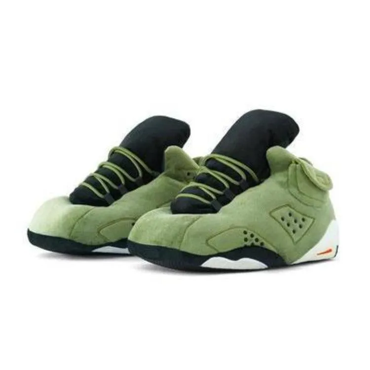Comfortable Plush Sneaker Slippers – Cozy and Trendy Comfort