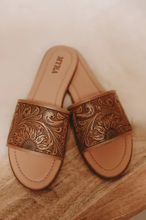 Coppu Tooled Sandals