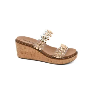 Corky's Bad Habit Women's Studded Strap Wedge