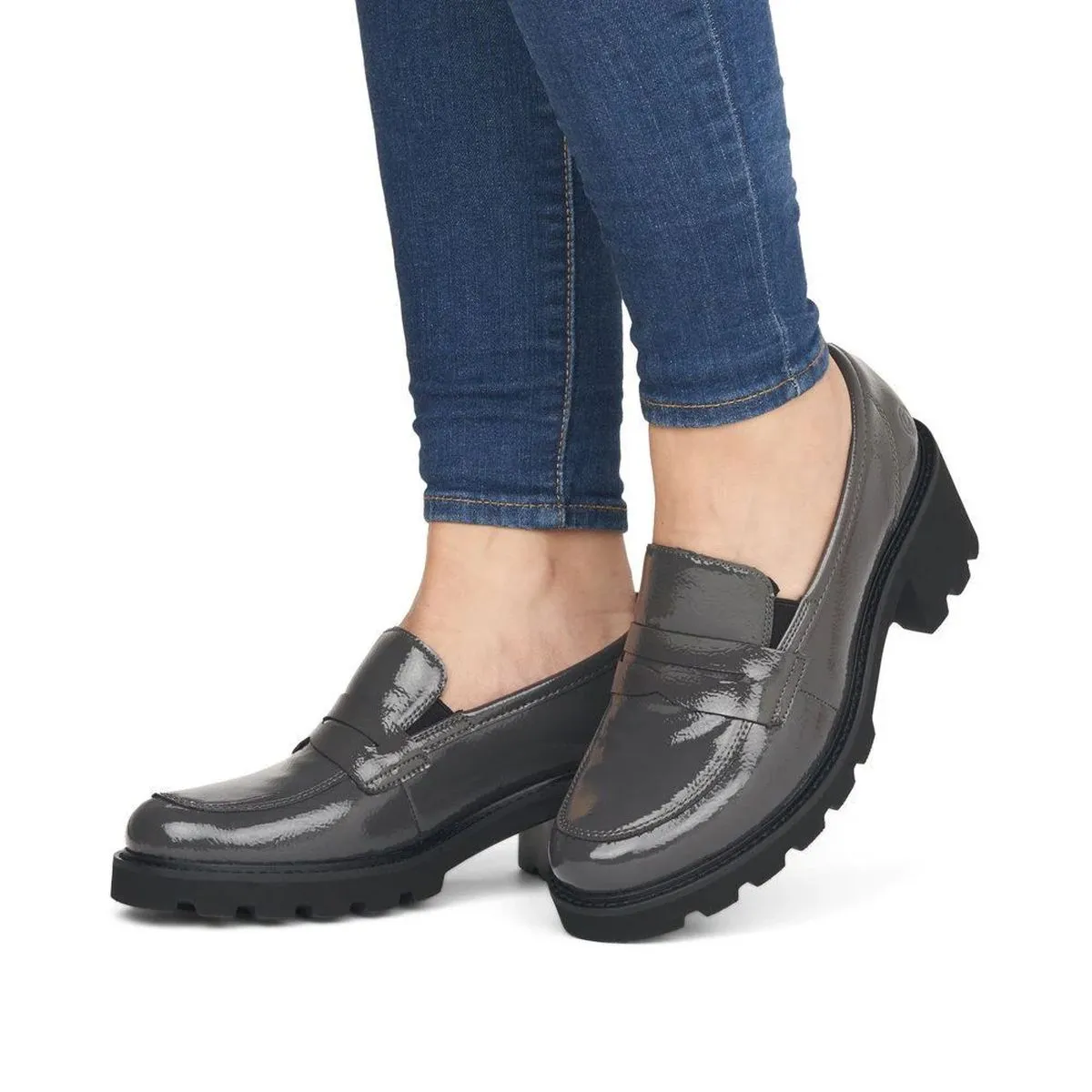 CrashLack DOA00 Loafer Block Heel