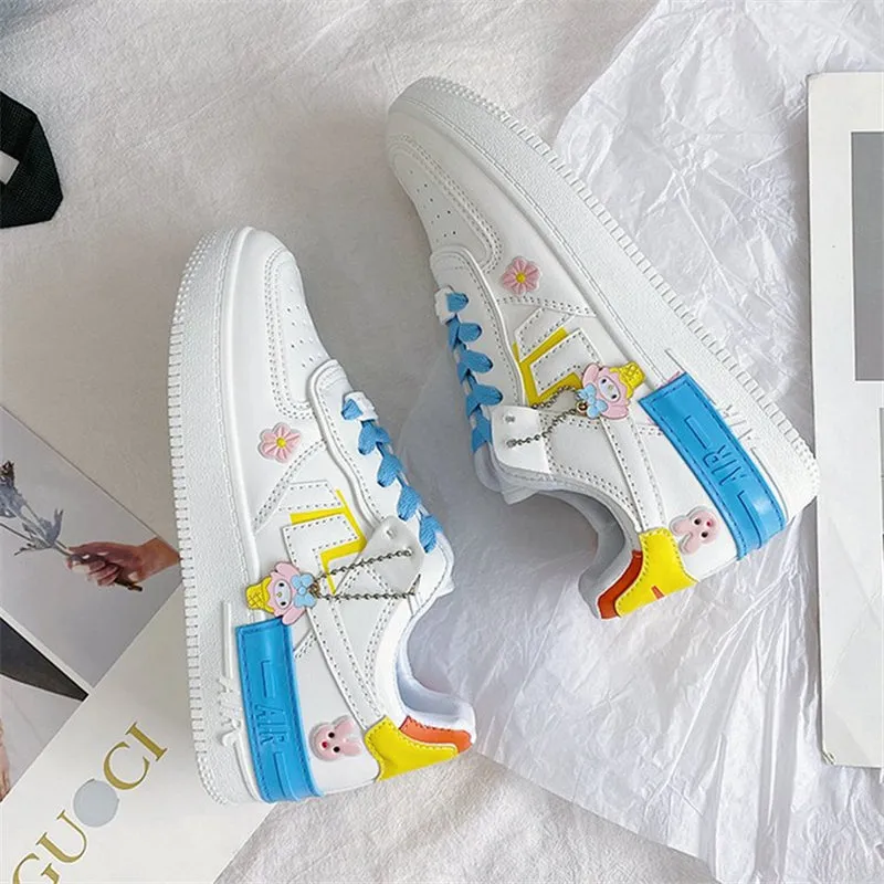 CUTE BLUE/YELLOW CASUAL SNEAKERS UB2750