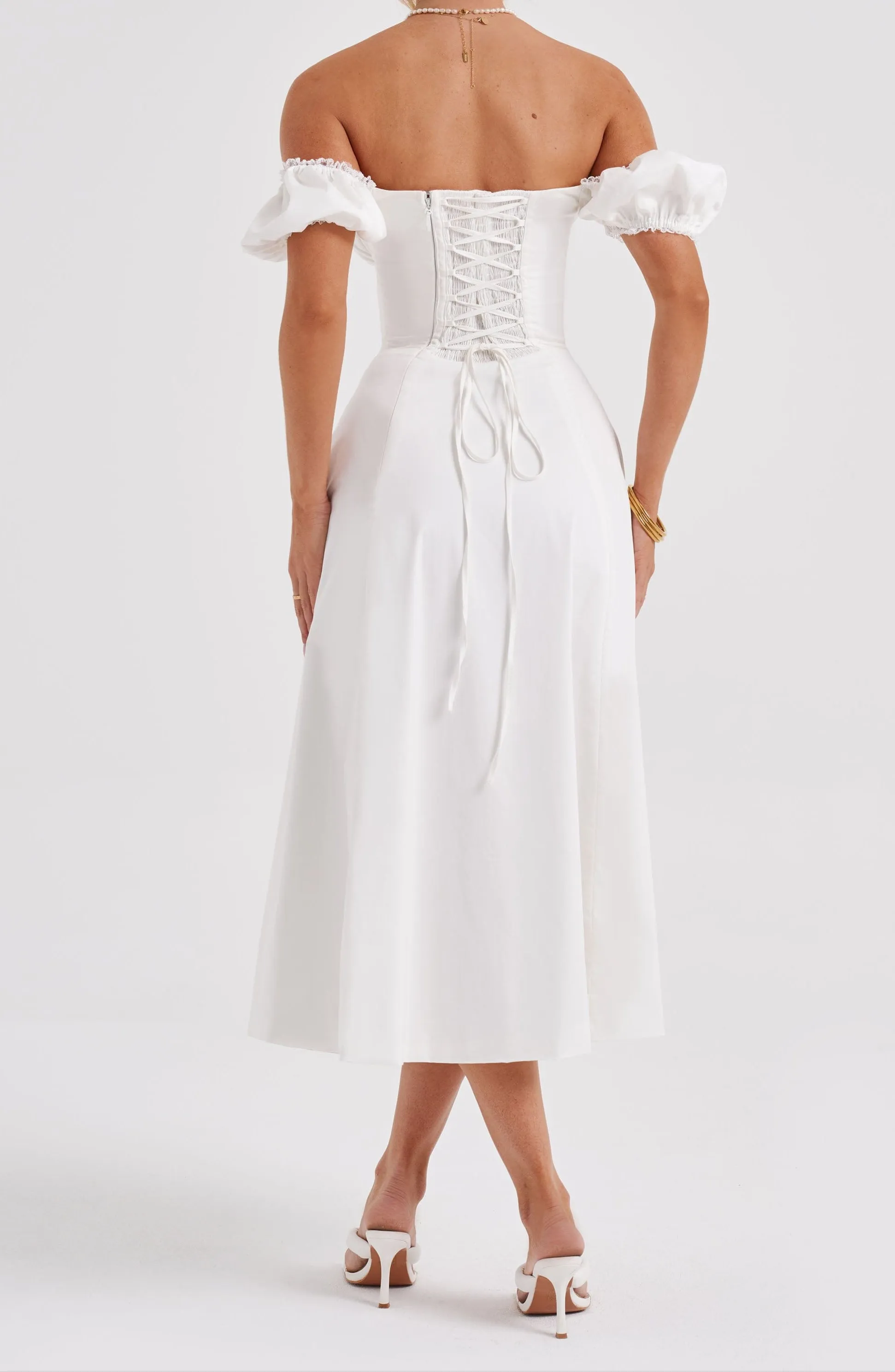 Daniela Midi Dress - Ivory