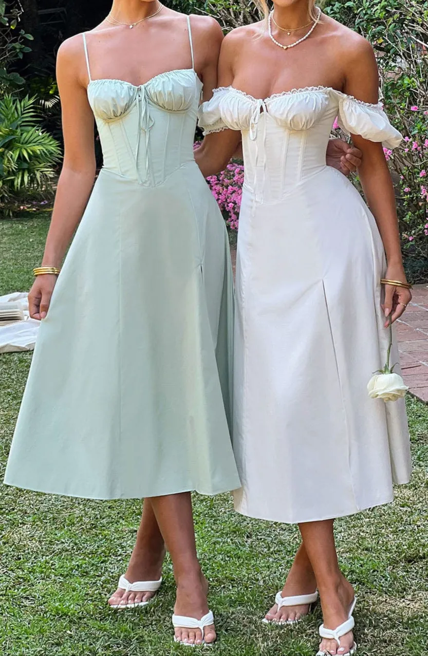 Daniela Midi Dress - Ivory
