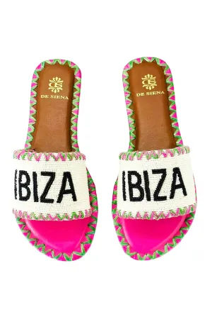 DE SIENNA Ibiza Rosa Slip On Sandals