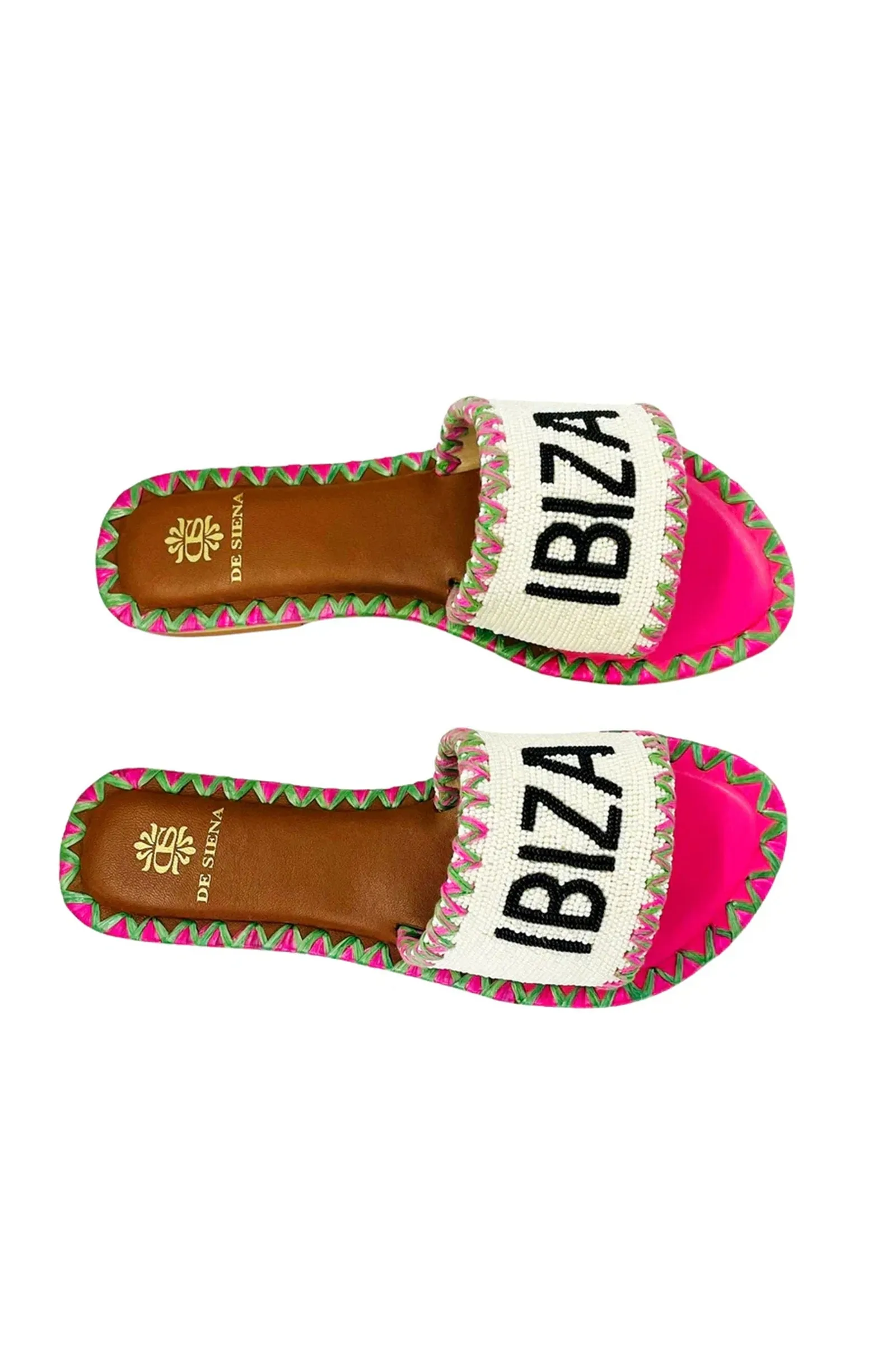 DE SIENNA Ibiza Rosa Slip On Sandals