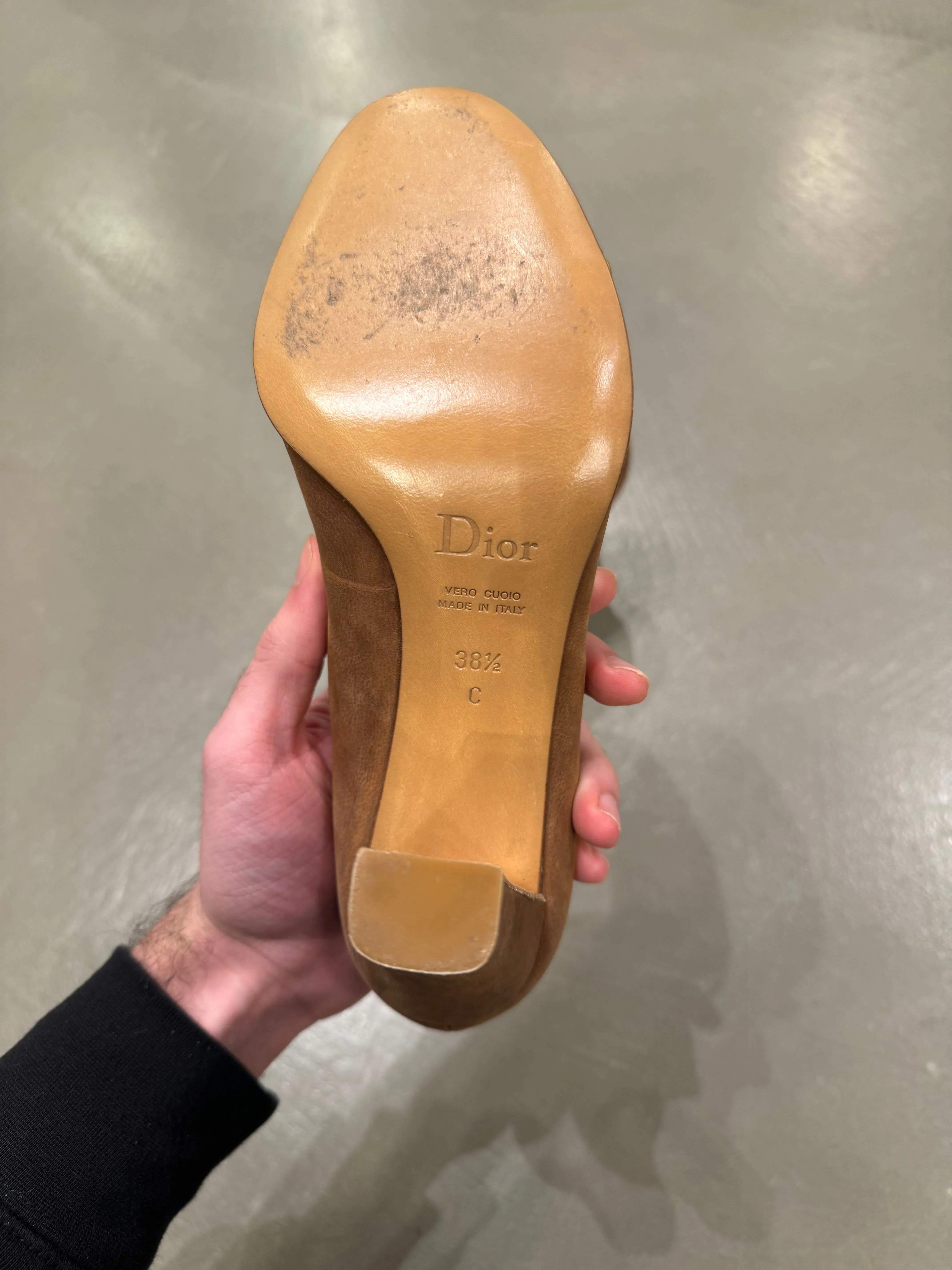 Dior buckle logo heels