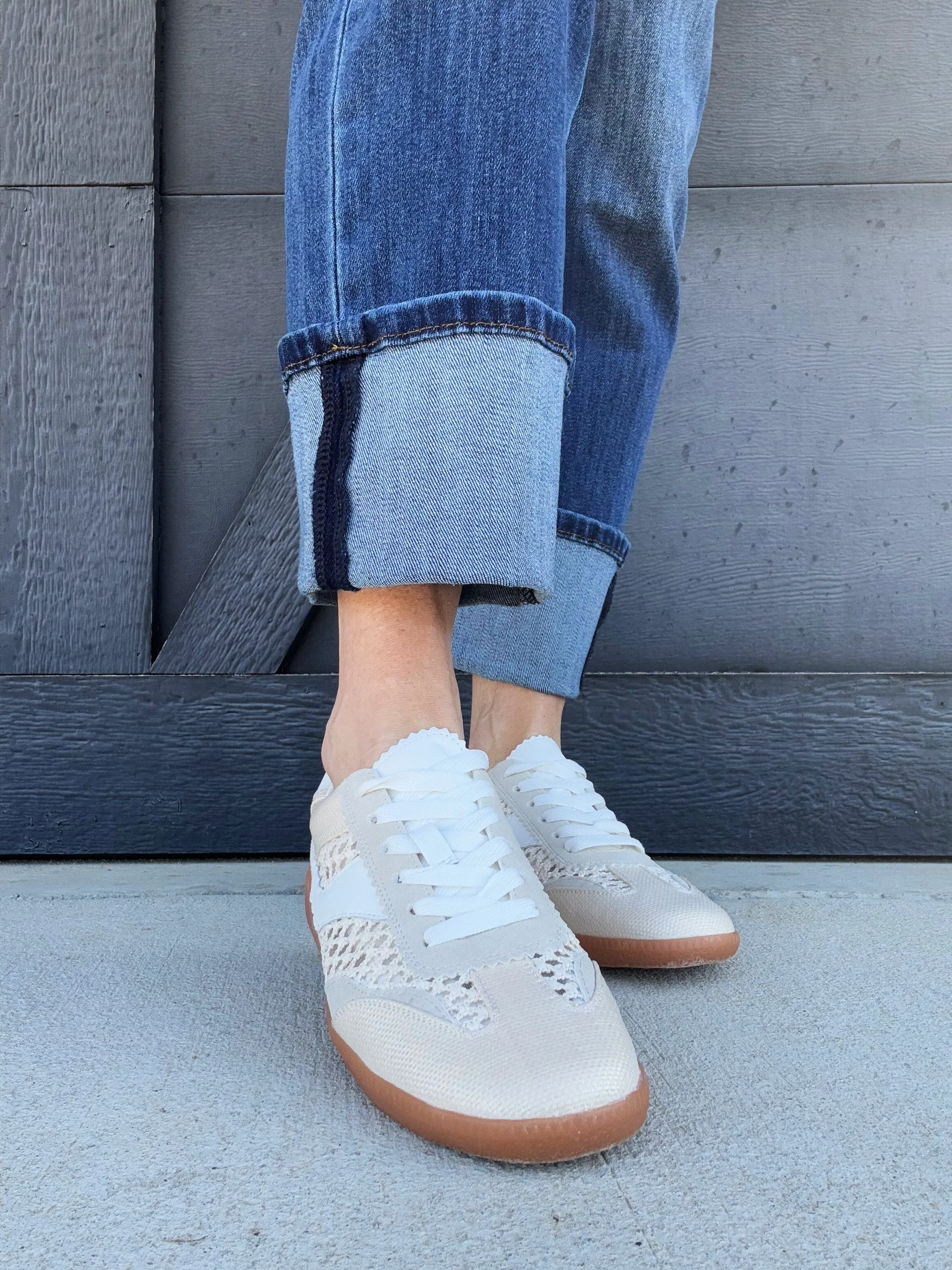 Dirty Laundry Tropics Raffia Sneakers In Ivory