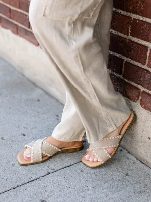 Dolce Vita Gold Miguel Flat Sandal