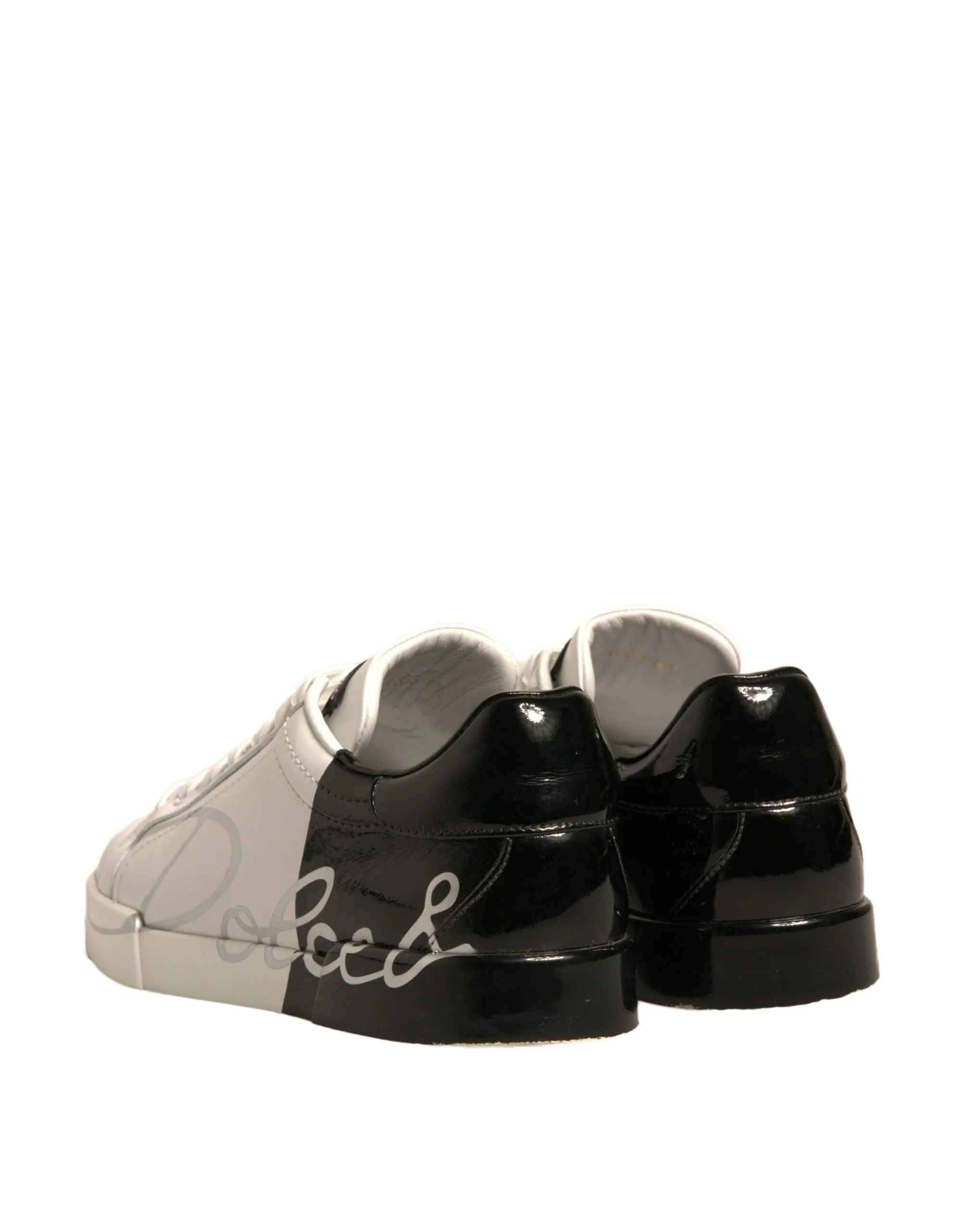 Dolce&Gabbana Portofino Men White Sneakers Leather Athletic Trainer Shoes EUR 39