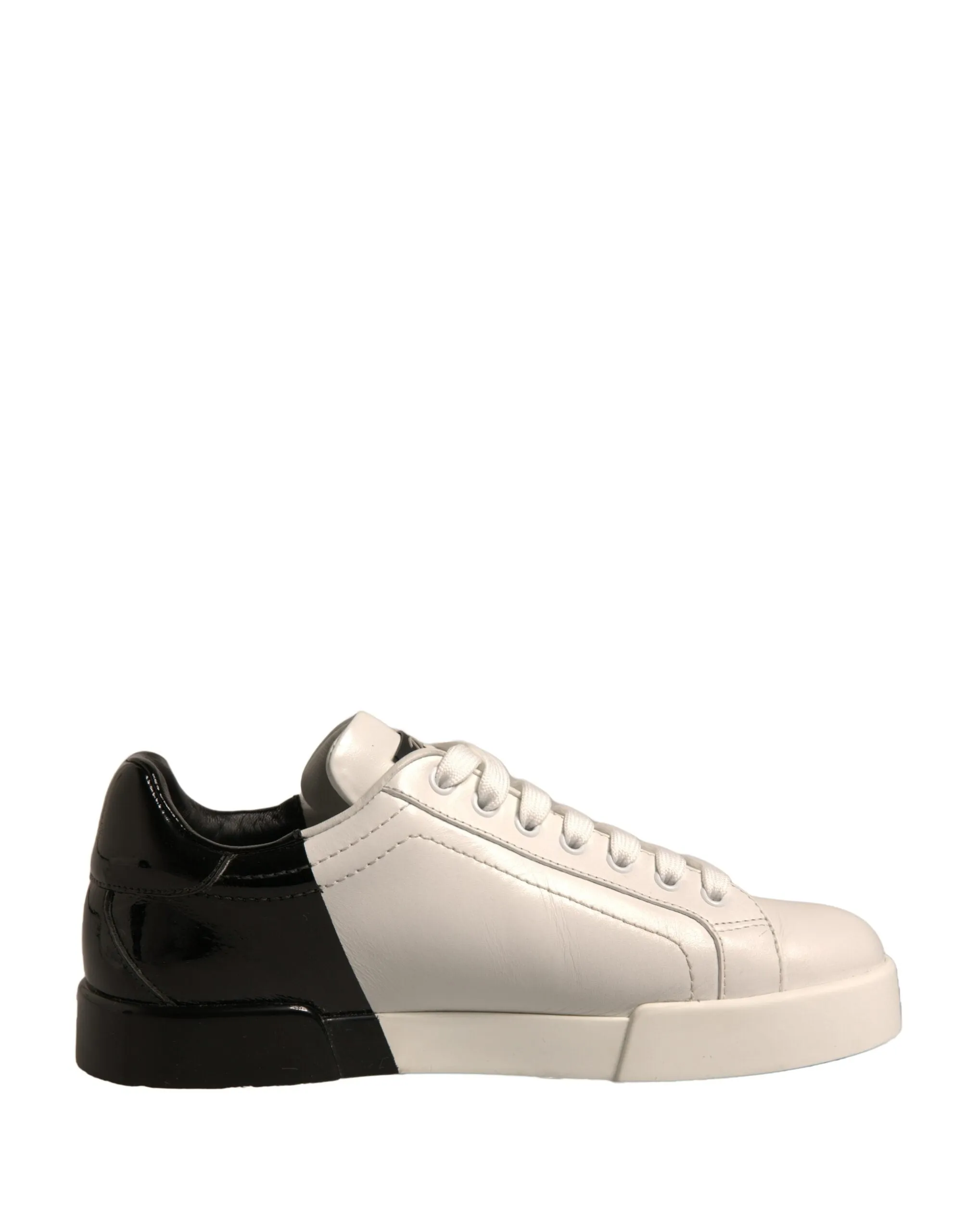 Dolce&Gabbana Portofino Men White Sneakers Leather Athletic Trainer Shoes EUR 39