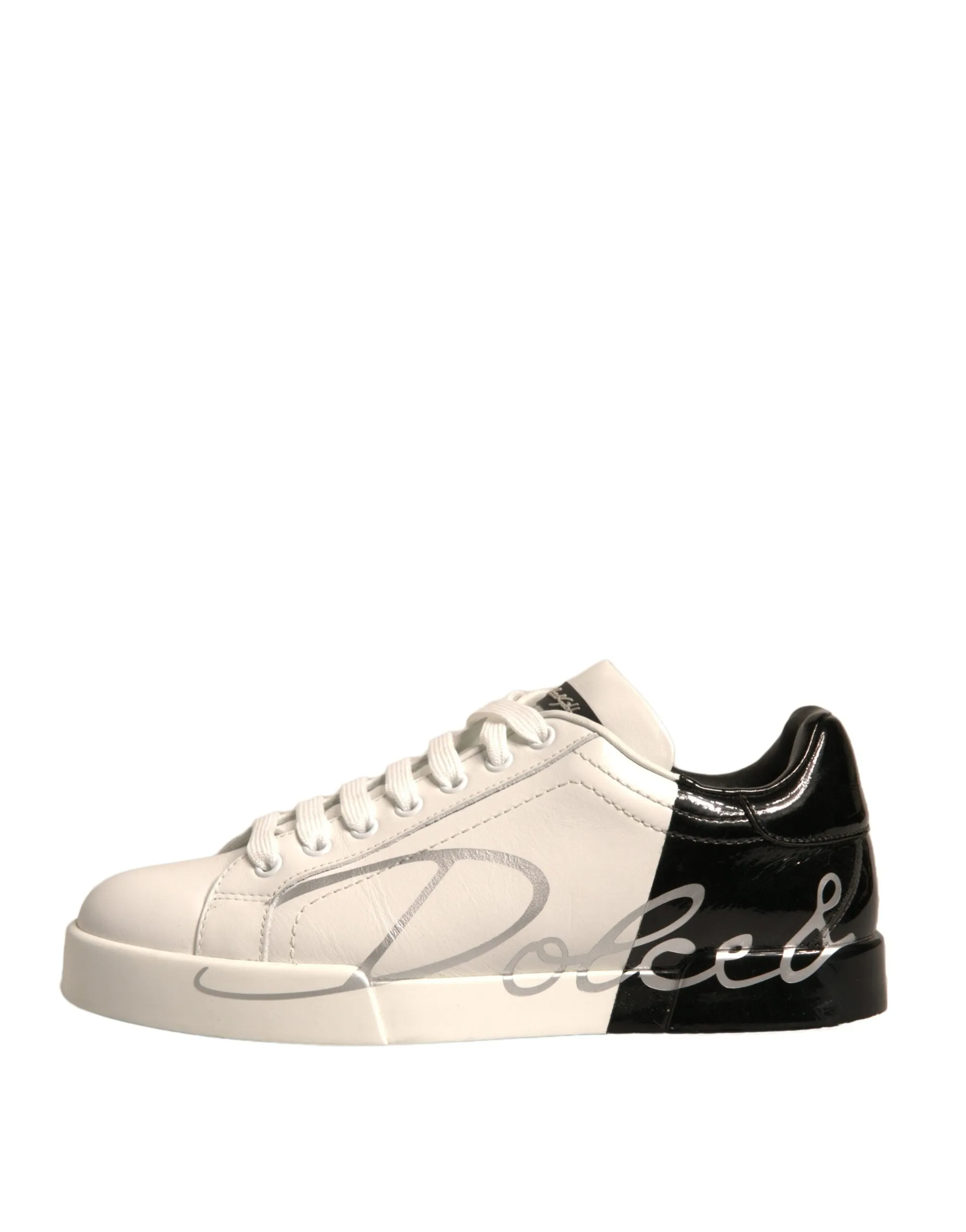 Dolce&Gabbana Portofino Men White Sneakers Leather Athletic Trainer Shoes EUR 39