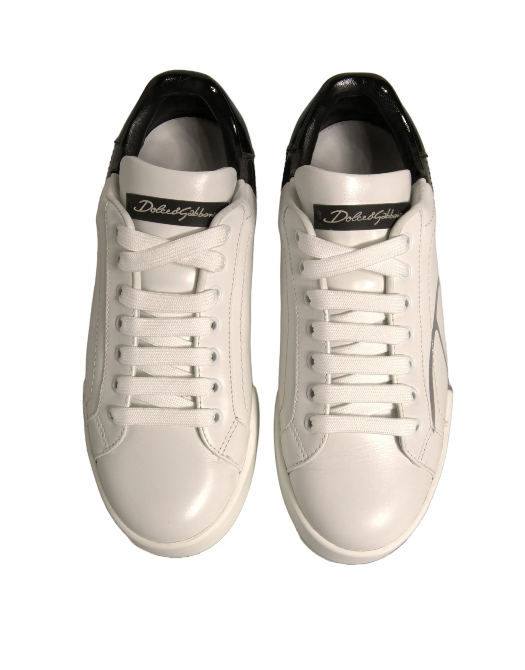 Dolce&Gabbana Portofino Men White Sneakers Leather Athletic Trainer Shoes EUR 39