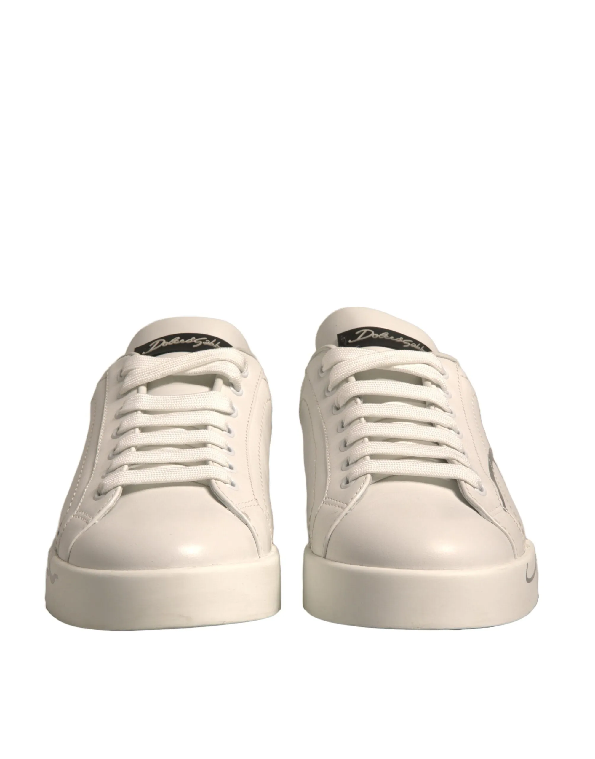 Dolce&Gabbana Portofino Men White Sneakers Leather Athletic Trainer Shoes EUR 39