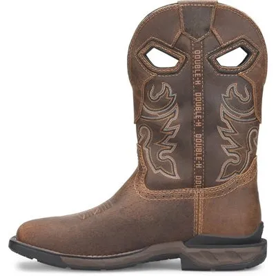Double H Men's Phantom Rider 11" Waterproof Wide Square Toe Work Boot -Brown- DH5380