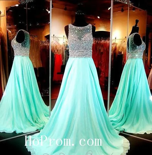 Elegant Beading Prom Dresses,Chiffon Prom Dress, Evening Dresses