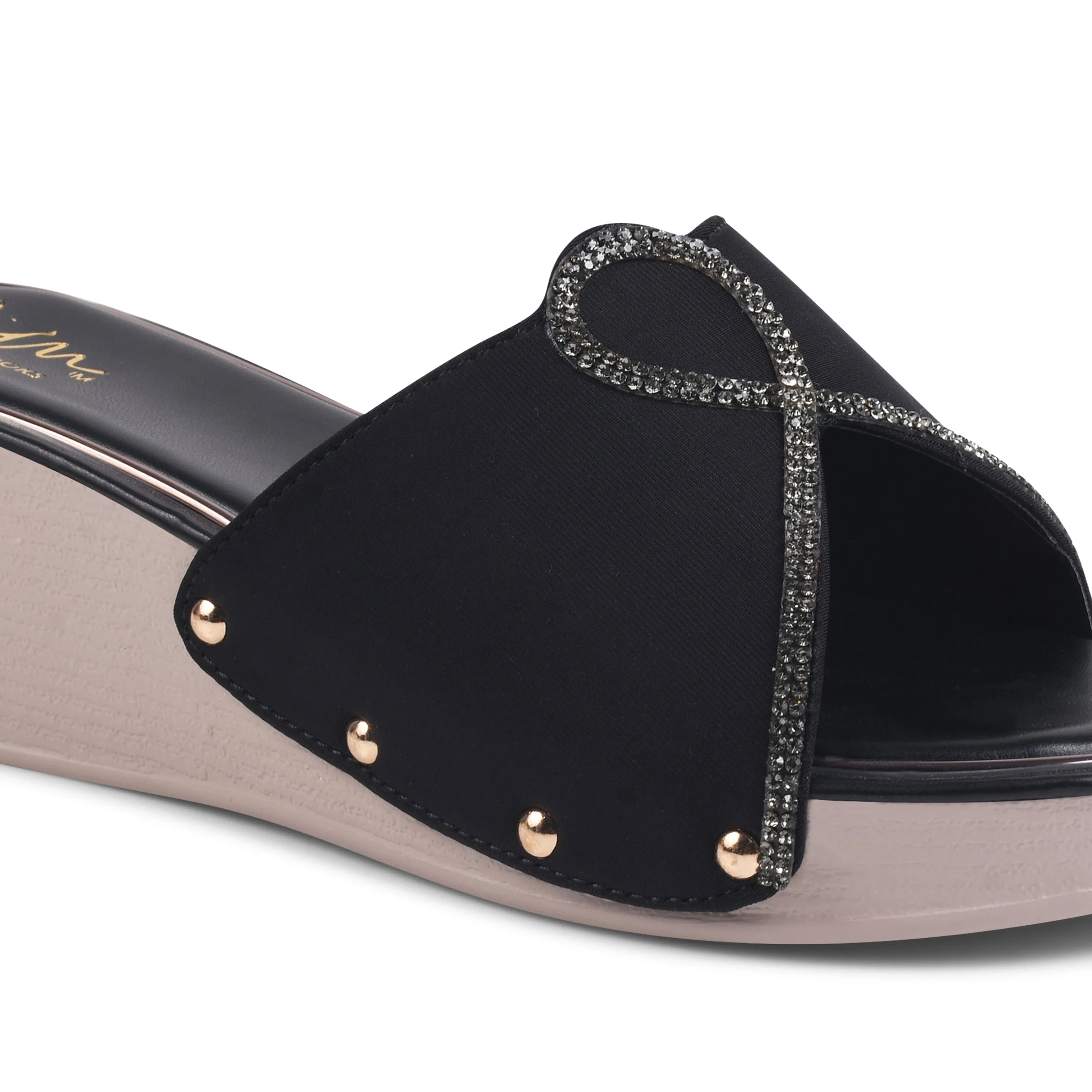 Elegant Embellished Wedge Heels