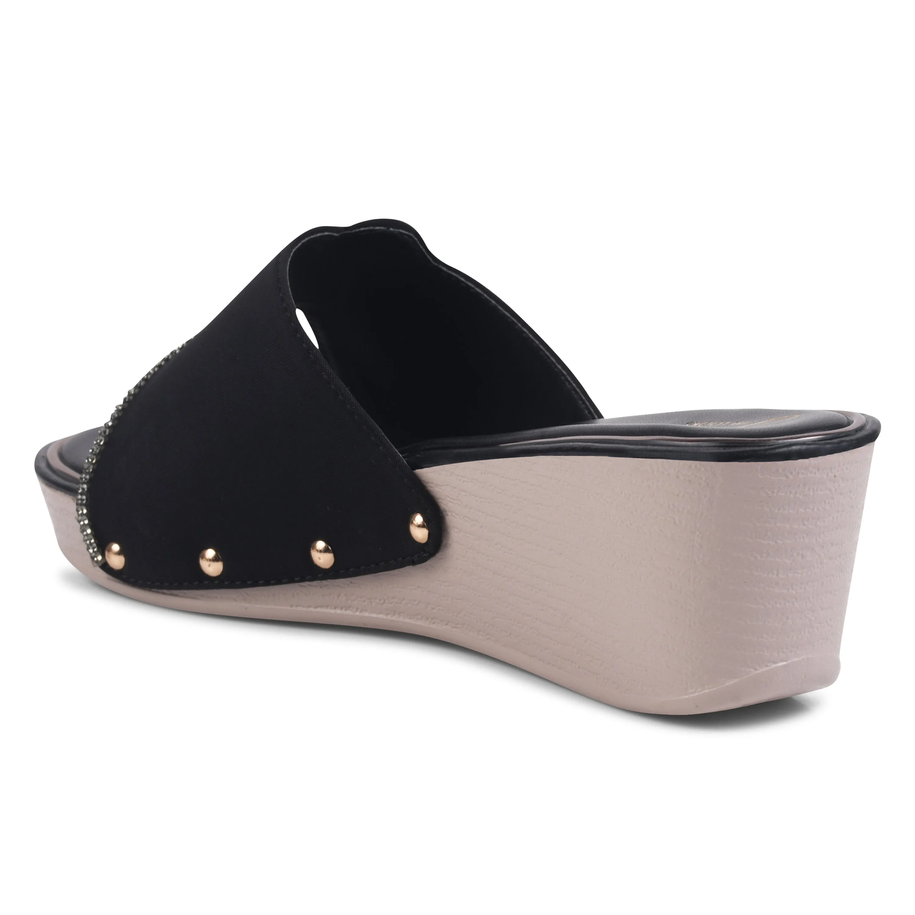 Elegant Embellished Wedge Heels