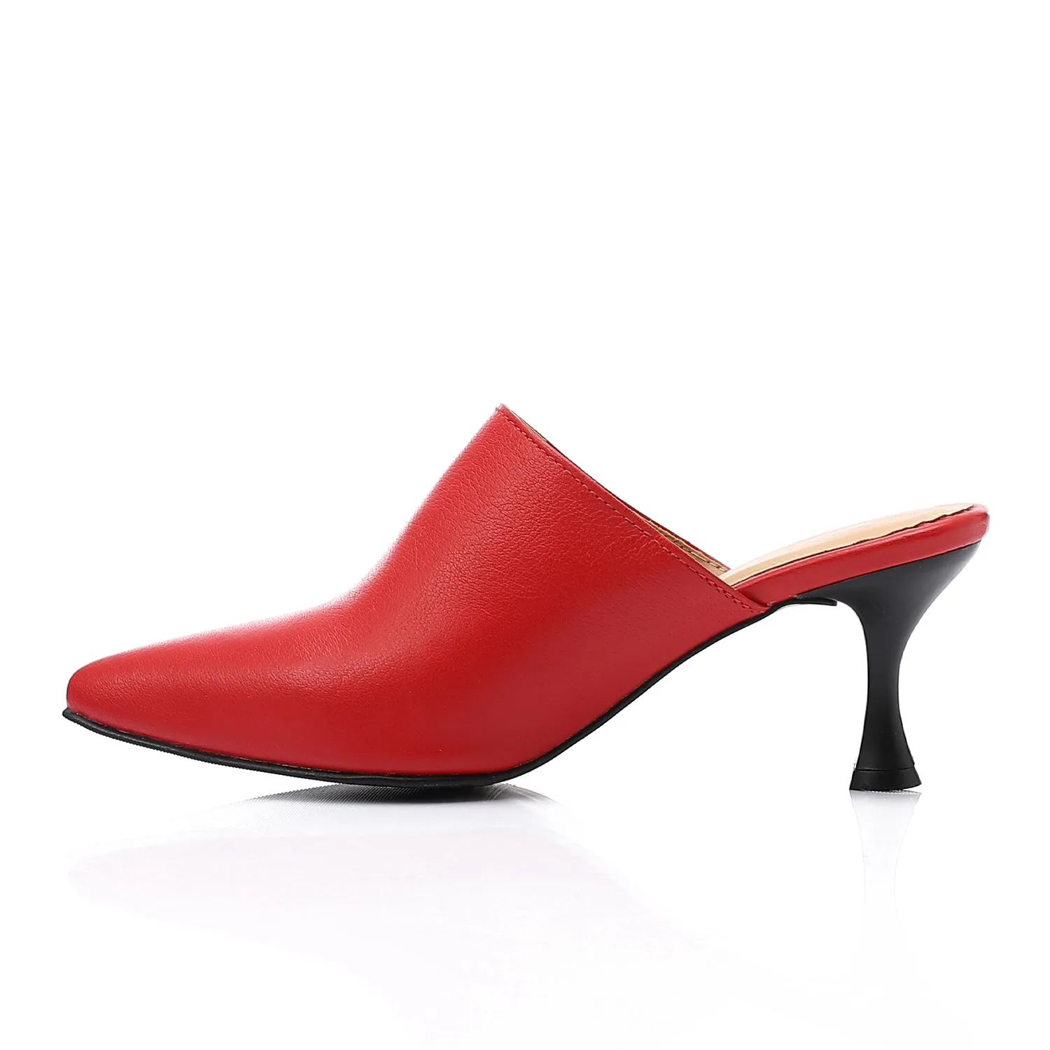 Elegant Pointed Pumps Red