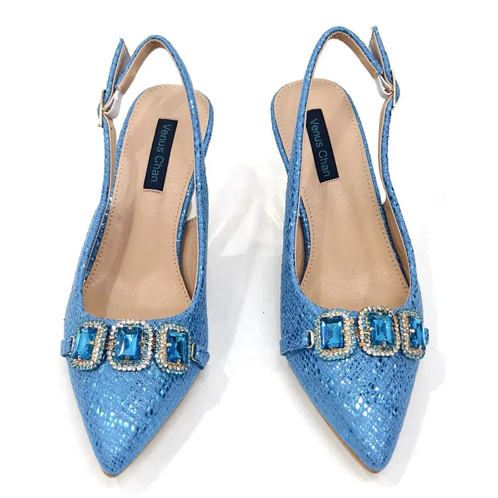 Elegant Rhinestone Heels & Bag Set  - Ideal for Weddings