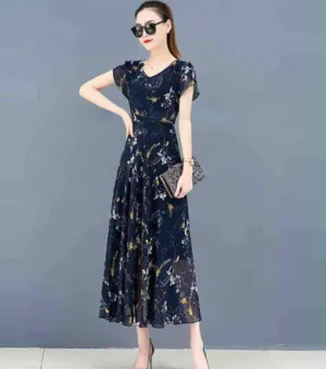 Elegant Women's Dress Long Sleeve