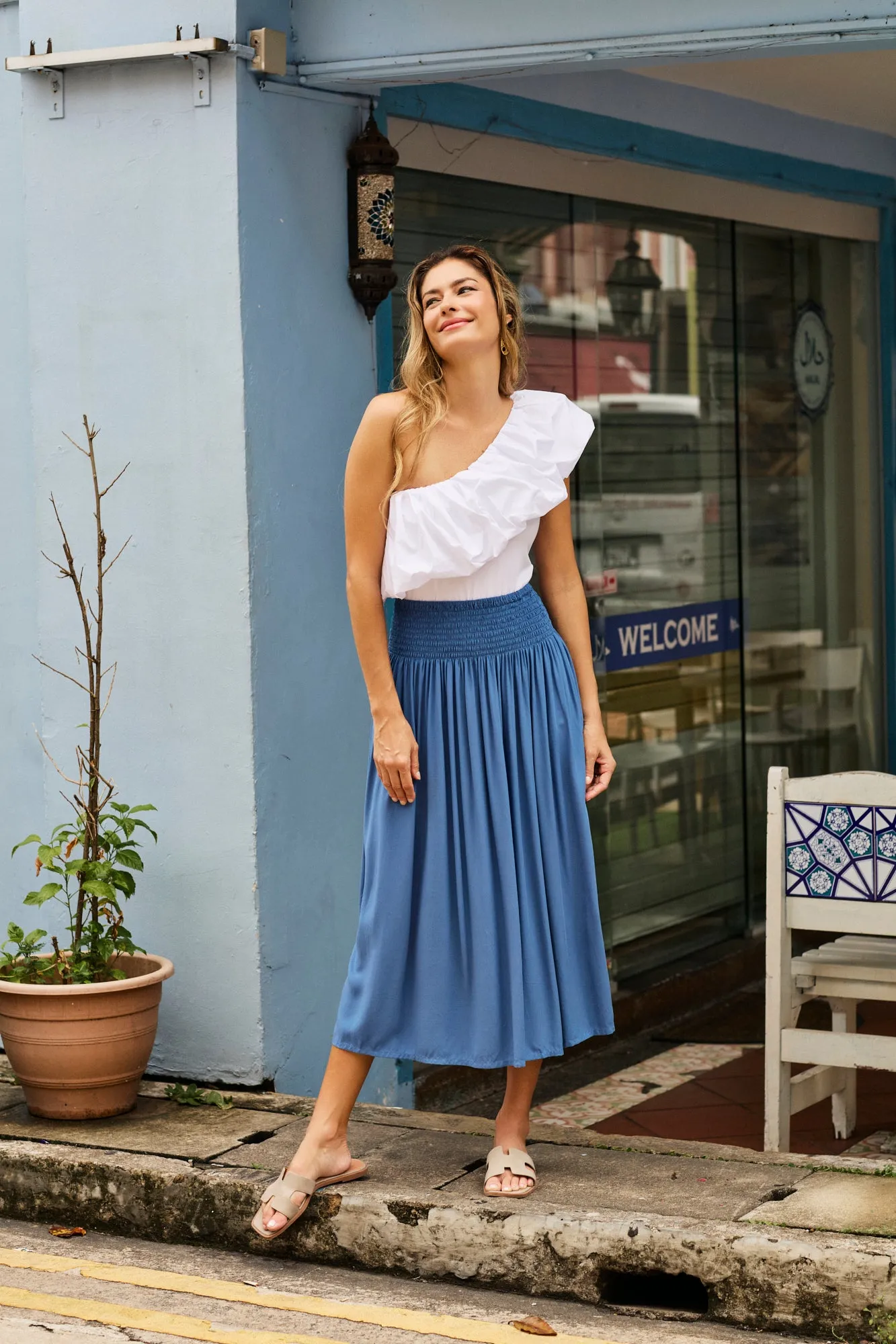 Ella Skirt - Joy Cyan