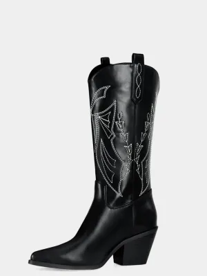 Embroidered Western Cowboy Boots