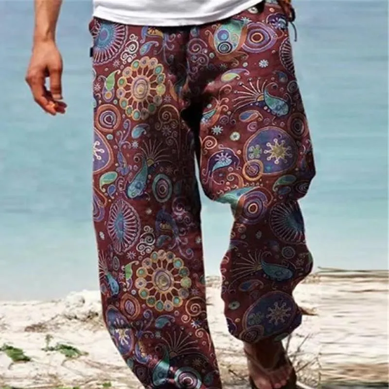 Evander - Men's Vintage Loose Printed Drawstring Pants