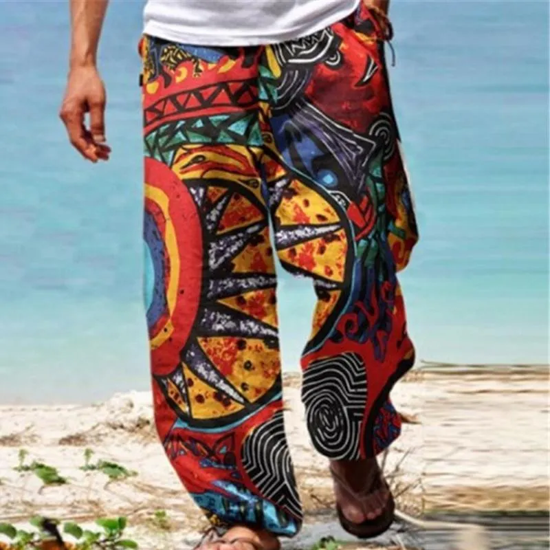 Evander - Men's Vintage Loose Printed Drawstring Pants
