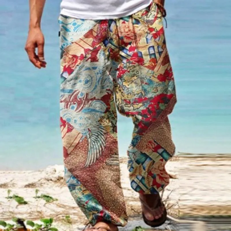 Evander - Men's Vintage Loose Printed Drawstring Pants