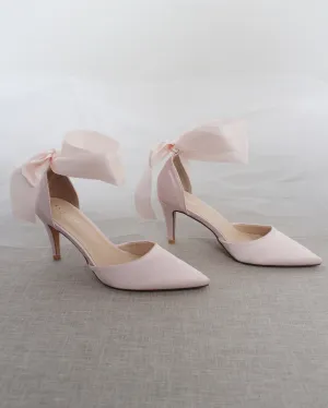 Evening Heels With Ankle Ribbon