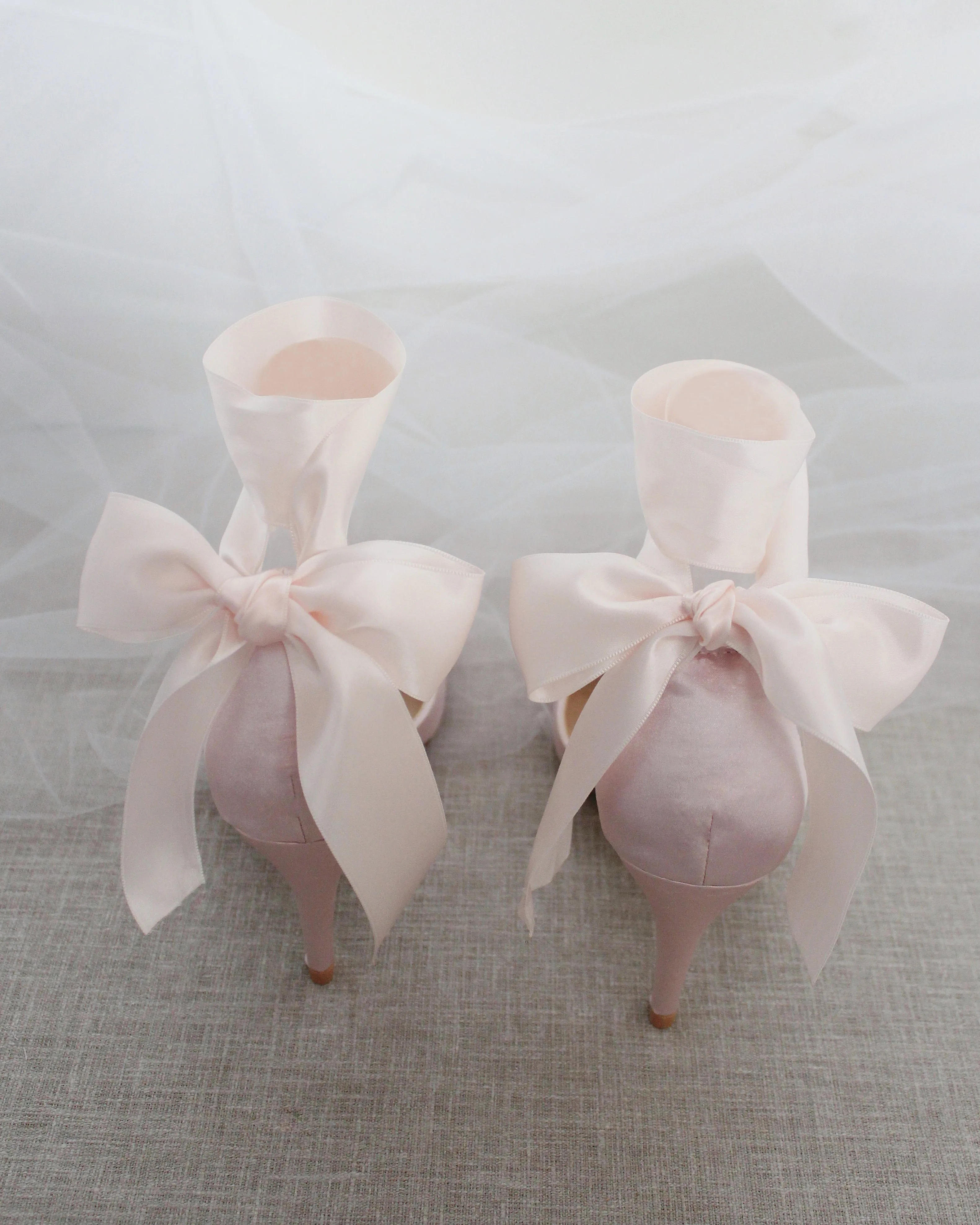 Evening Heels With Ankle Ribbon