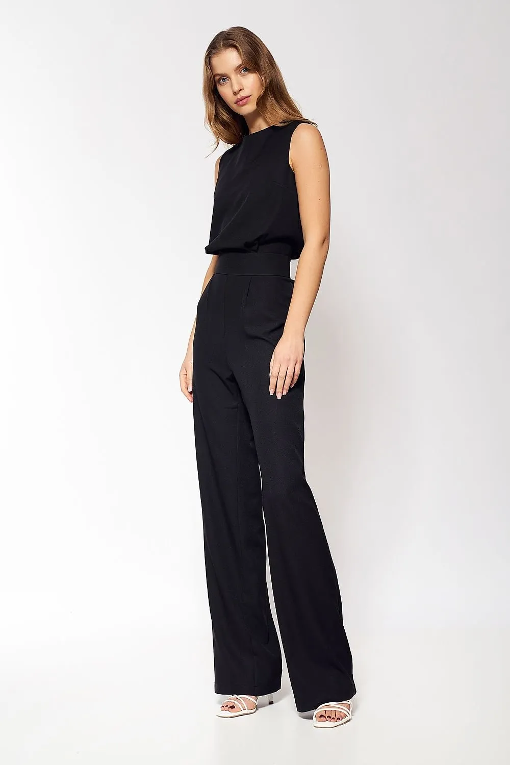 Extremely elegant straight legs formal jumpsuit