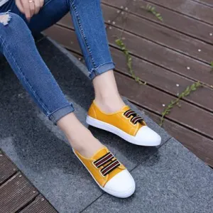 Fashion Breathable Women Canvas Shoes Lace-up Casual Ladies Shoes