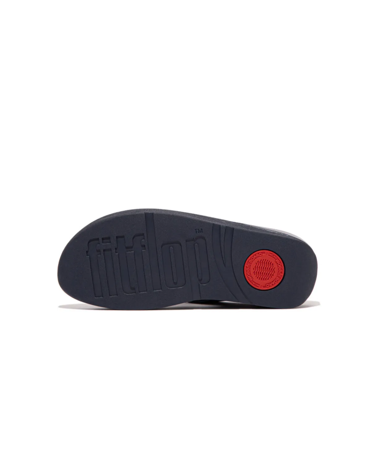 Fitflop Halo Bead Circle Metallic Toe Post Navy
