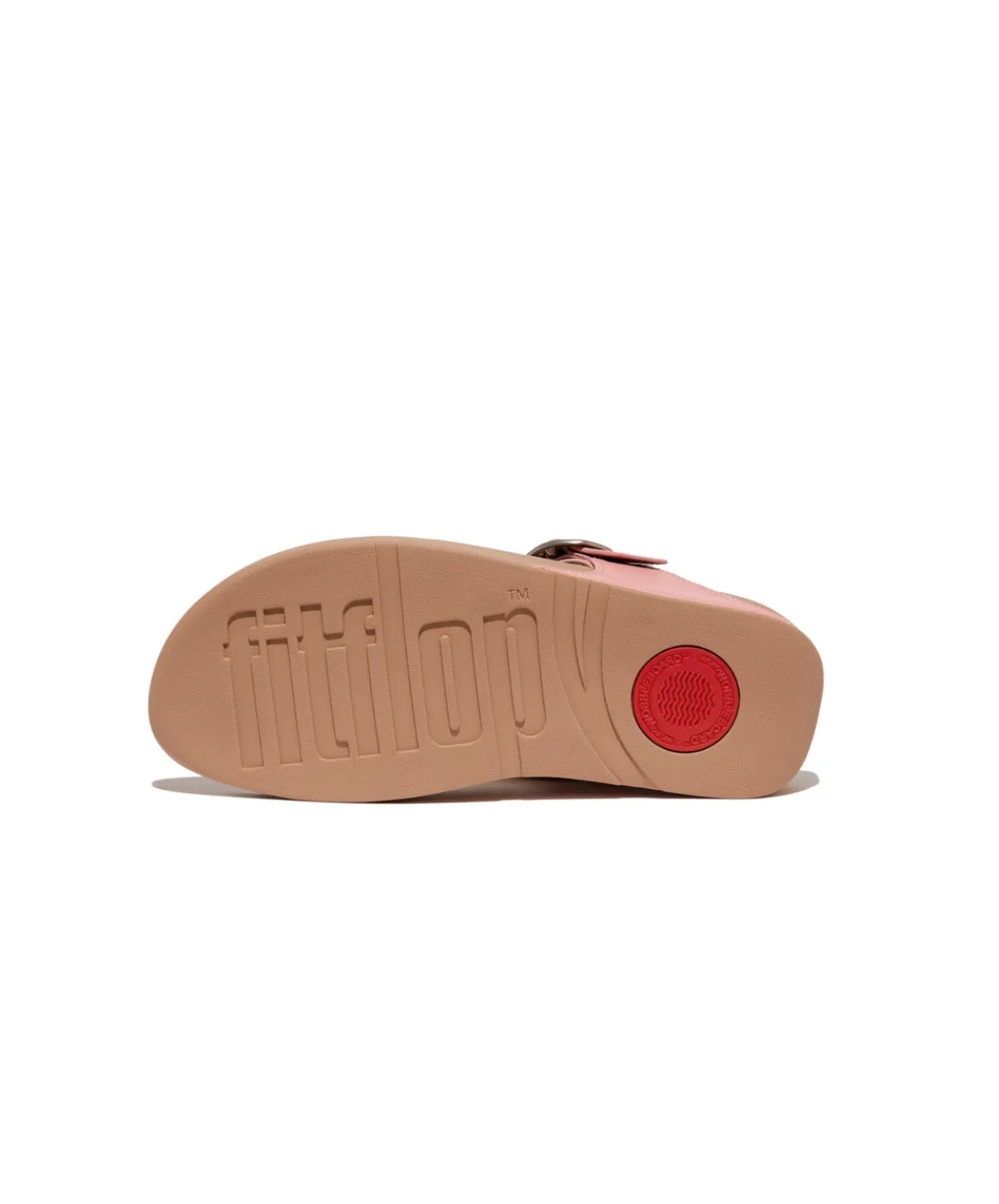 FitFlop Lulu Adjustable Leather Toe Post Sandals Pink